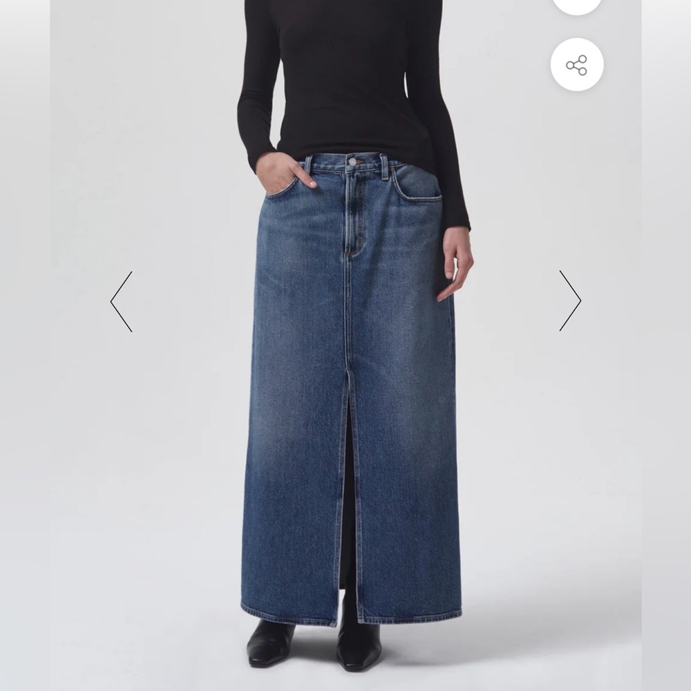 Agolde Leif skirt in Swing wash